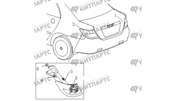 Фонари задние BYD