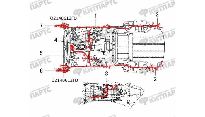 Жгут проводов пола Great Wall Hover H5